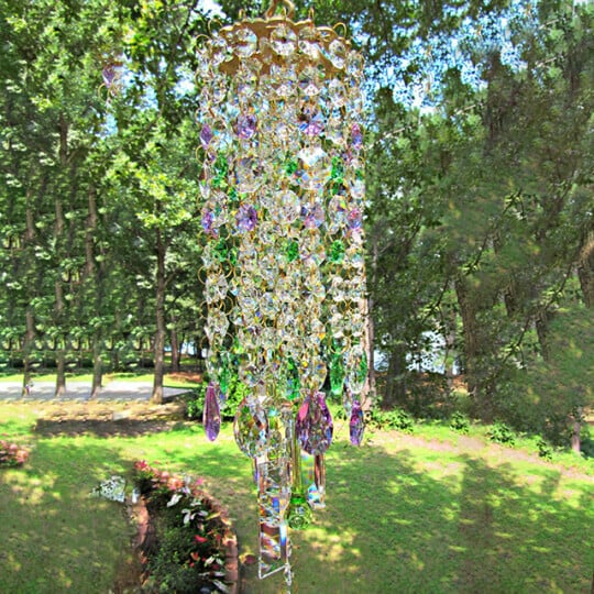 Crystal Wind Chime – Tranquil Garden Decoration