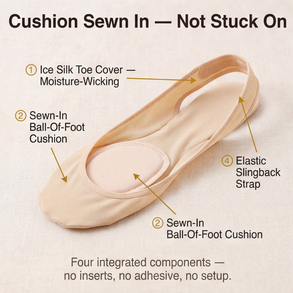 Cushioned No Show Socks for All Day Comfort
