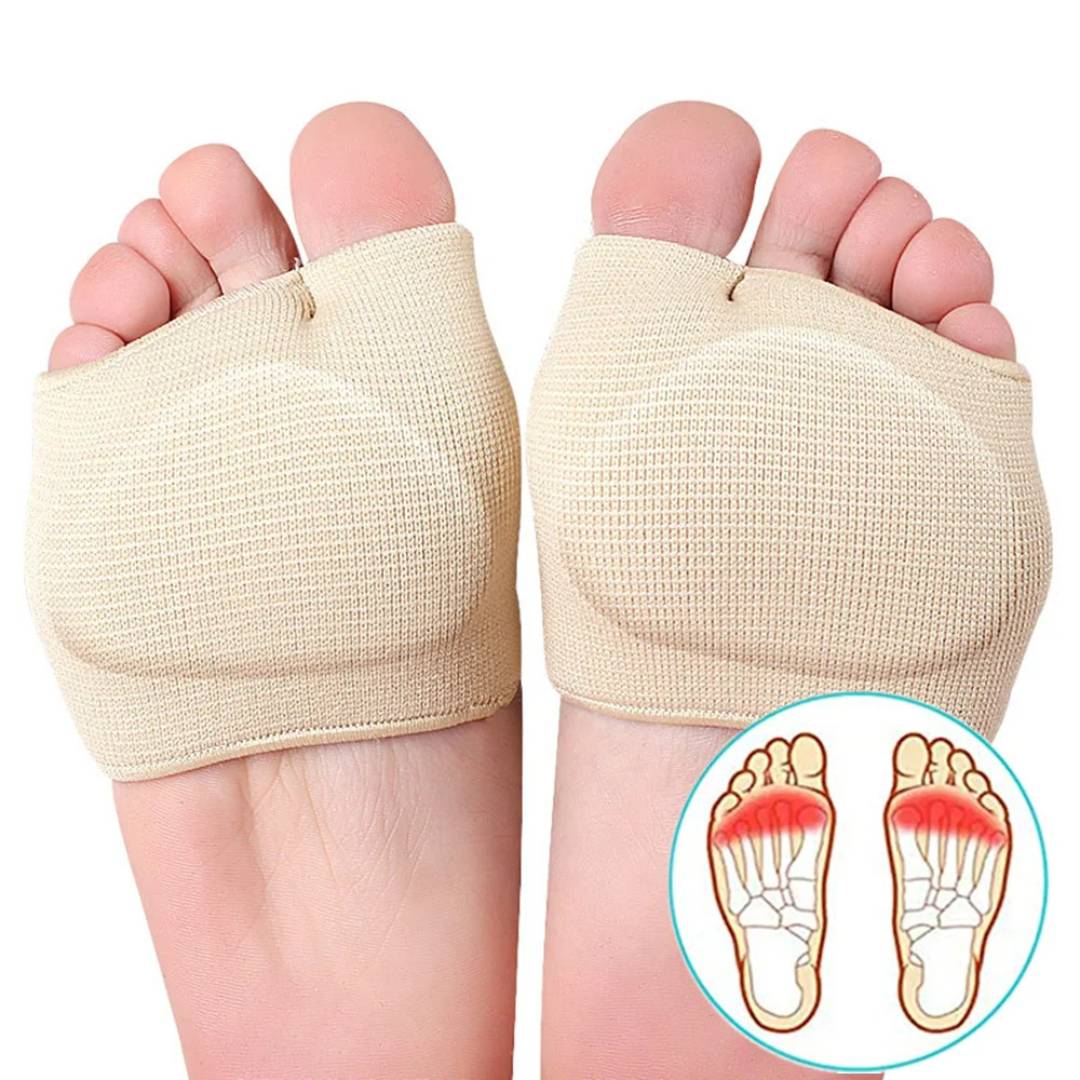 CushionFlex Forefoot Protection | Silicone Gel Cushion - Absorbs Shock on Foot - Pain Relief - for Metatarsalgia - Daily Comfort