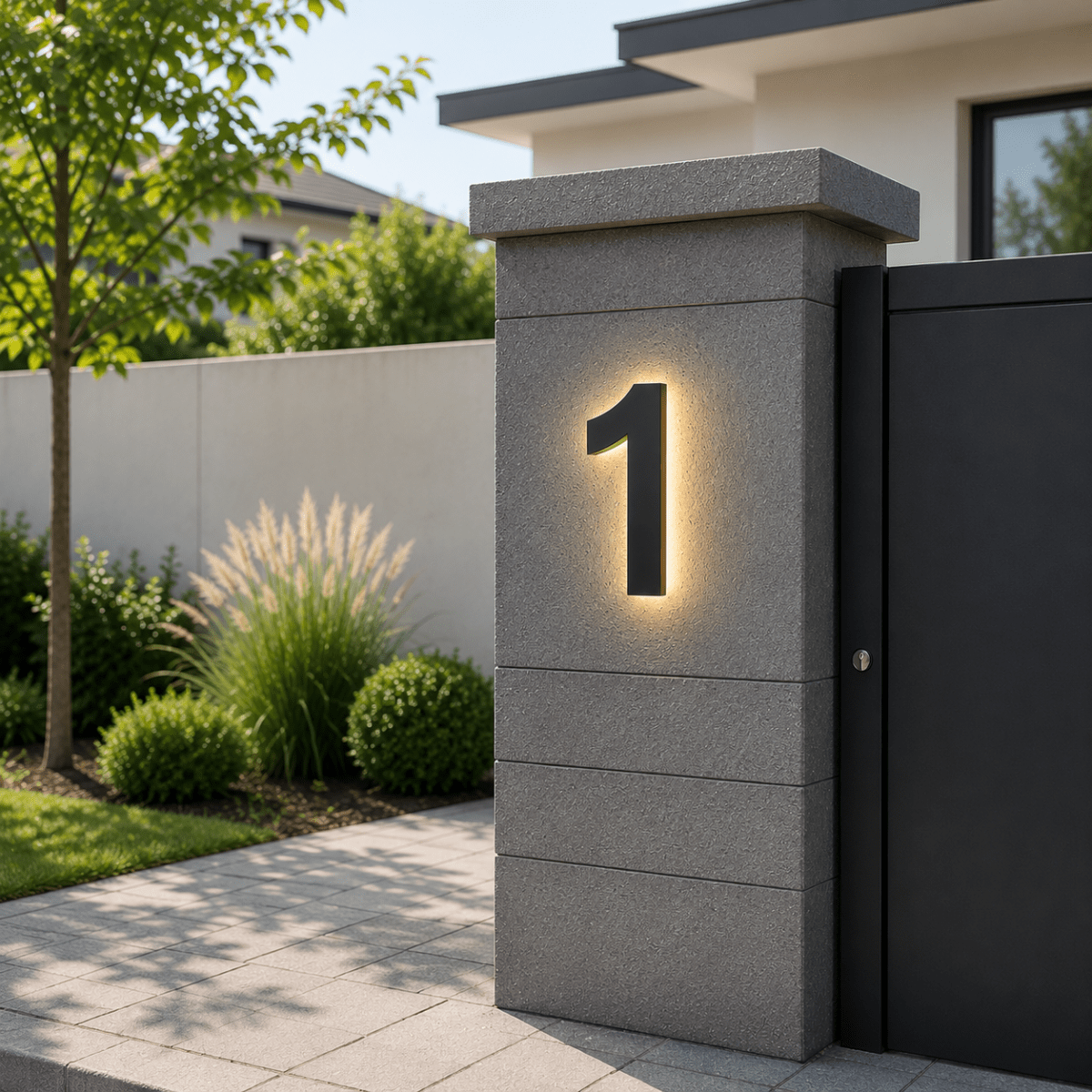 Customizable LED House Numbers for Elegant Home Identification