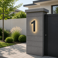 Customizable LED House Numbers for Elegant Home Identification