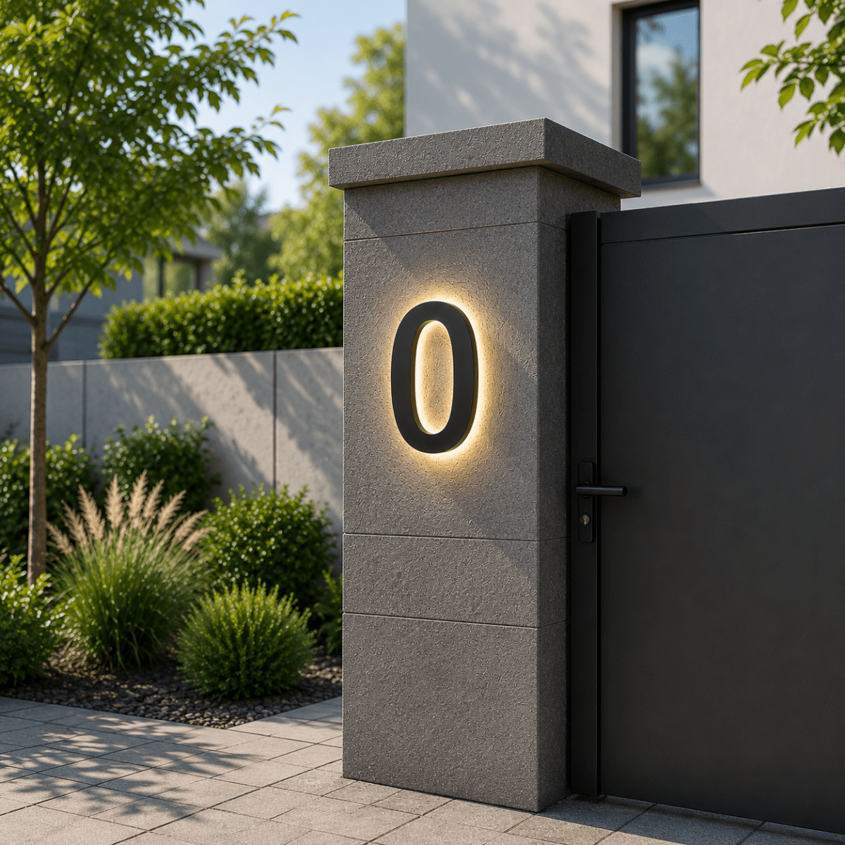 Customizable LED House Numbers for Elegant Home Identification