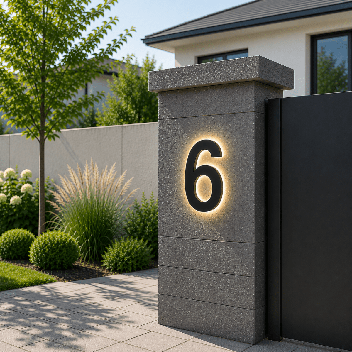Customizable LED House Numbers for Elegant Home Identification
