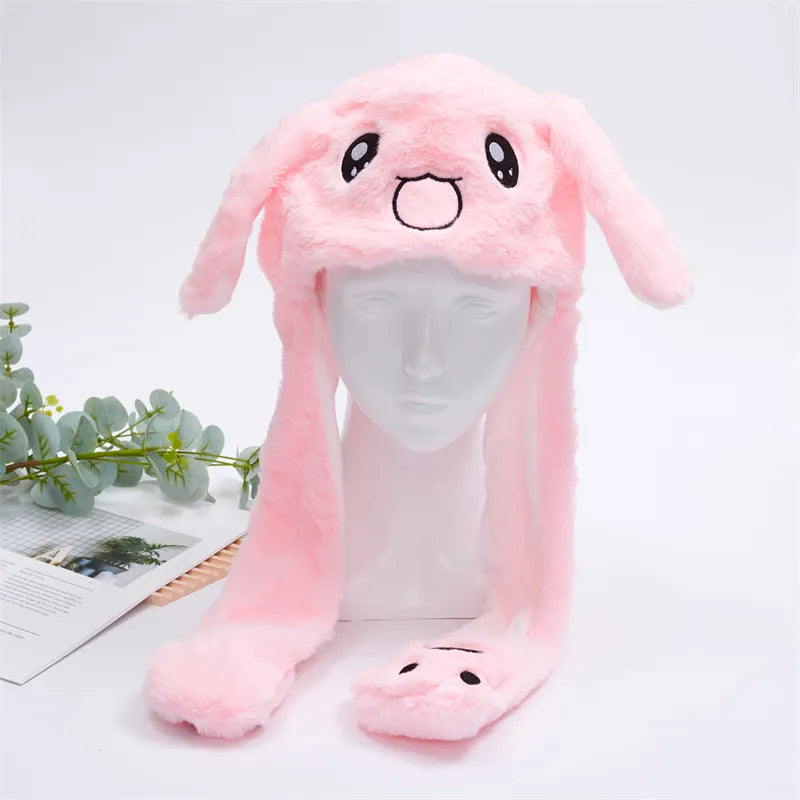 Cute hat with moving ears