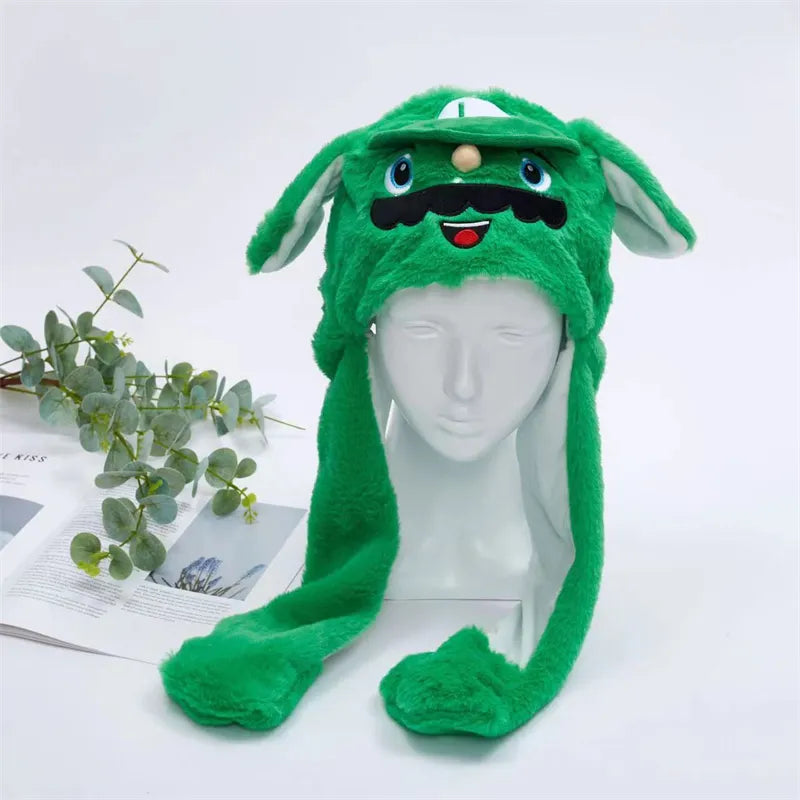 Cute hat with moving ears