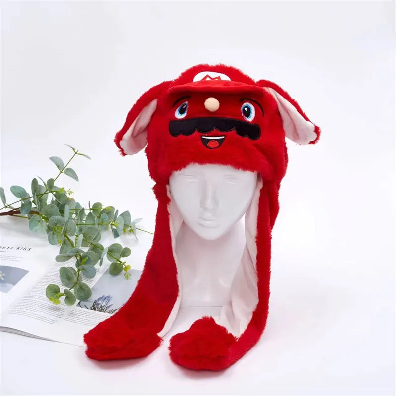 Cute hat with moving ears