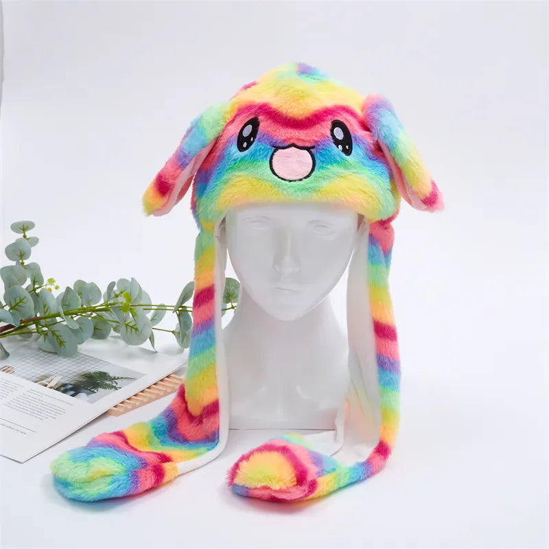 Cute hat with moving ears