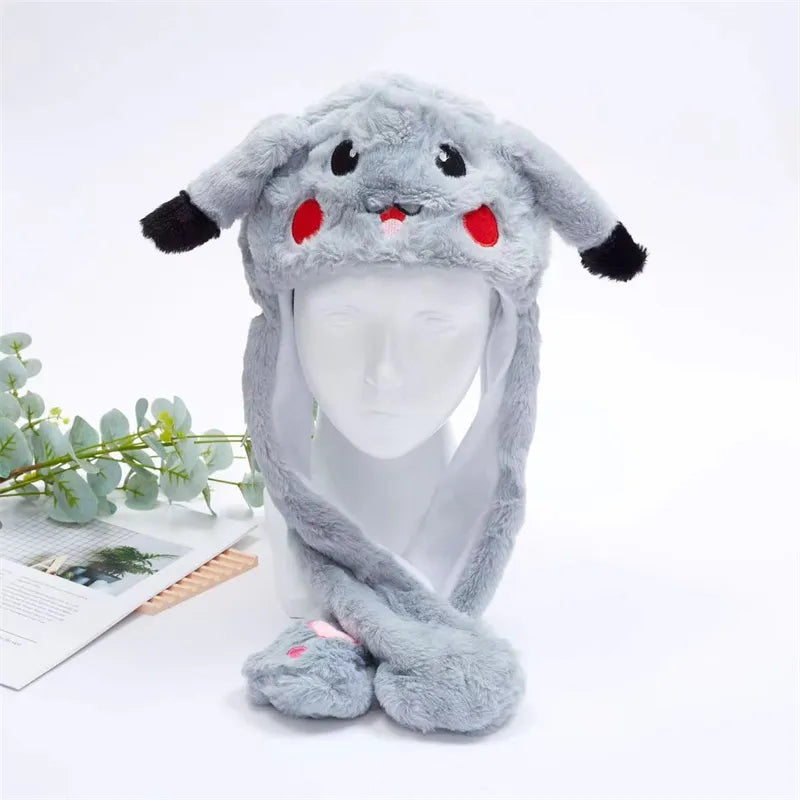 Cute hat with moving ears