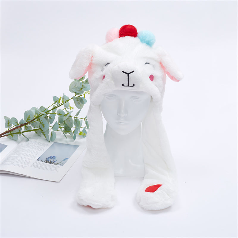 Cute hat with moving ears