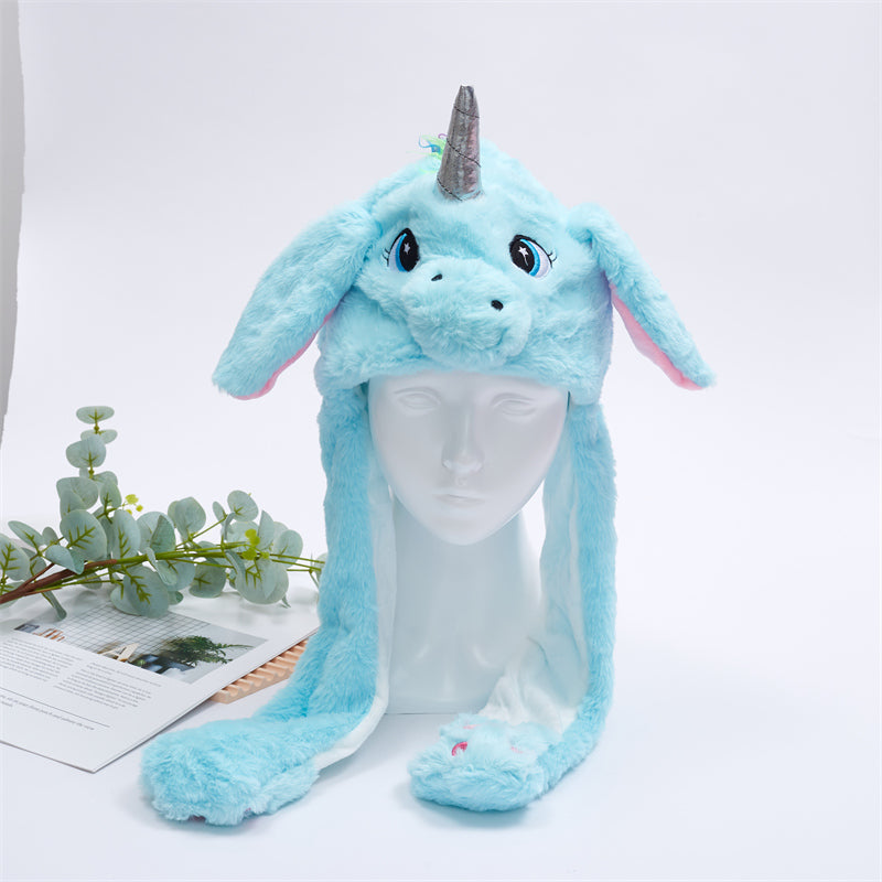 Cute hat with moving ears