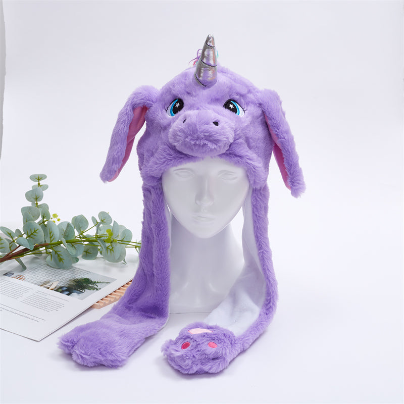 Cute hat with moving ears