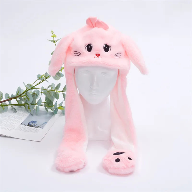 Cute hat with moving ears