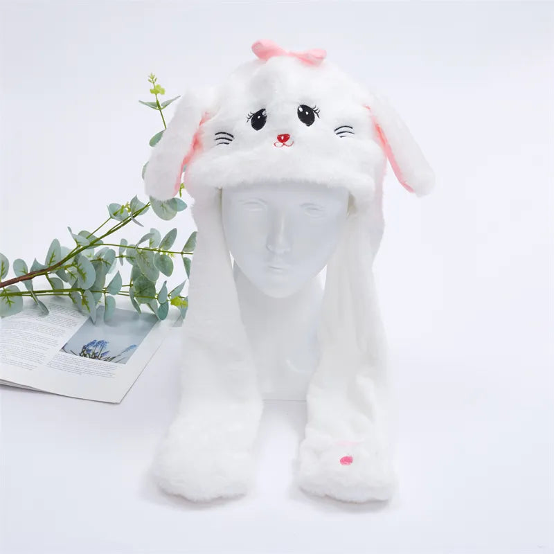 Cute hat with moving ears