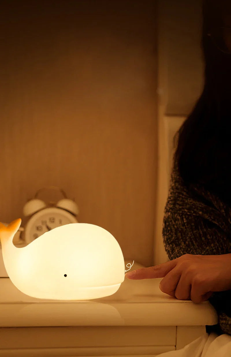 Cute Whale Night Light with Color Changing - GlowWhale