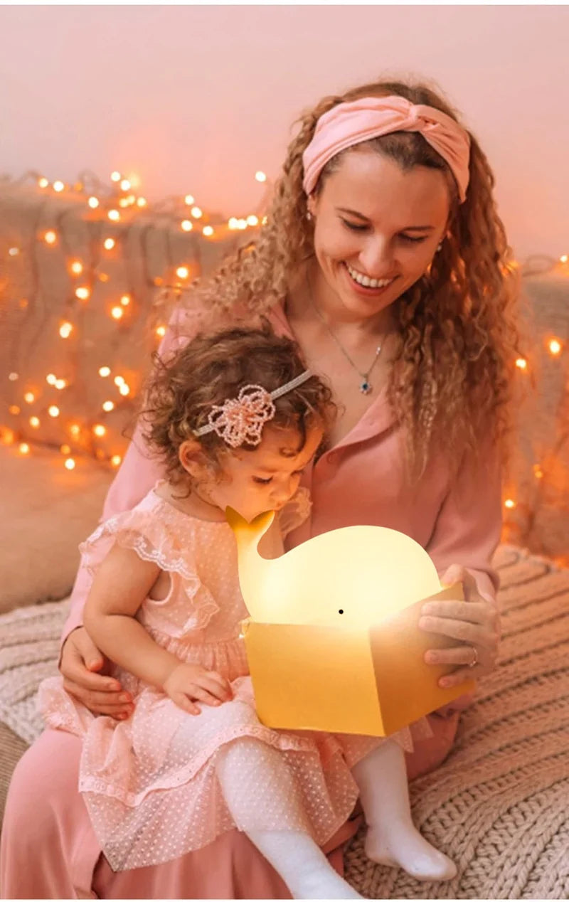 Cute Whale Night Light with Color Changing - GlowWhale