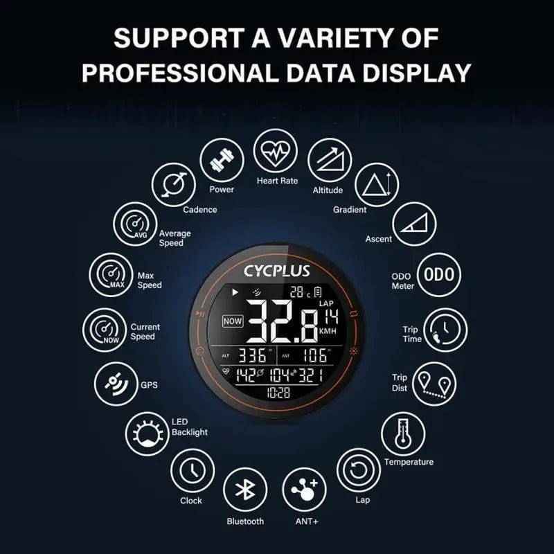 Cycplus M2 Wireless GPS Bicycle Computer
