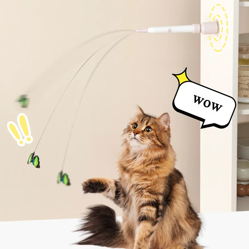 Dancing Butterfly: Interactive Playful Dancing Butterfly for Cats