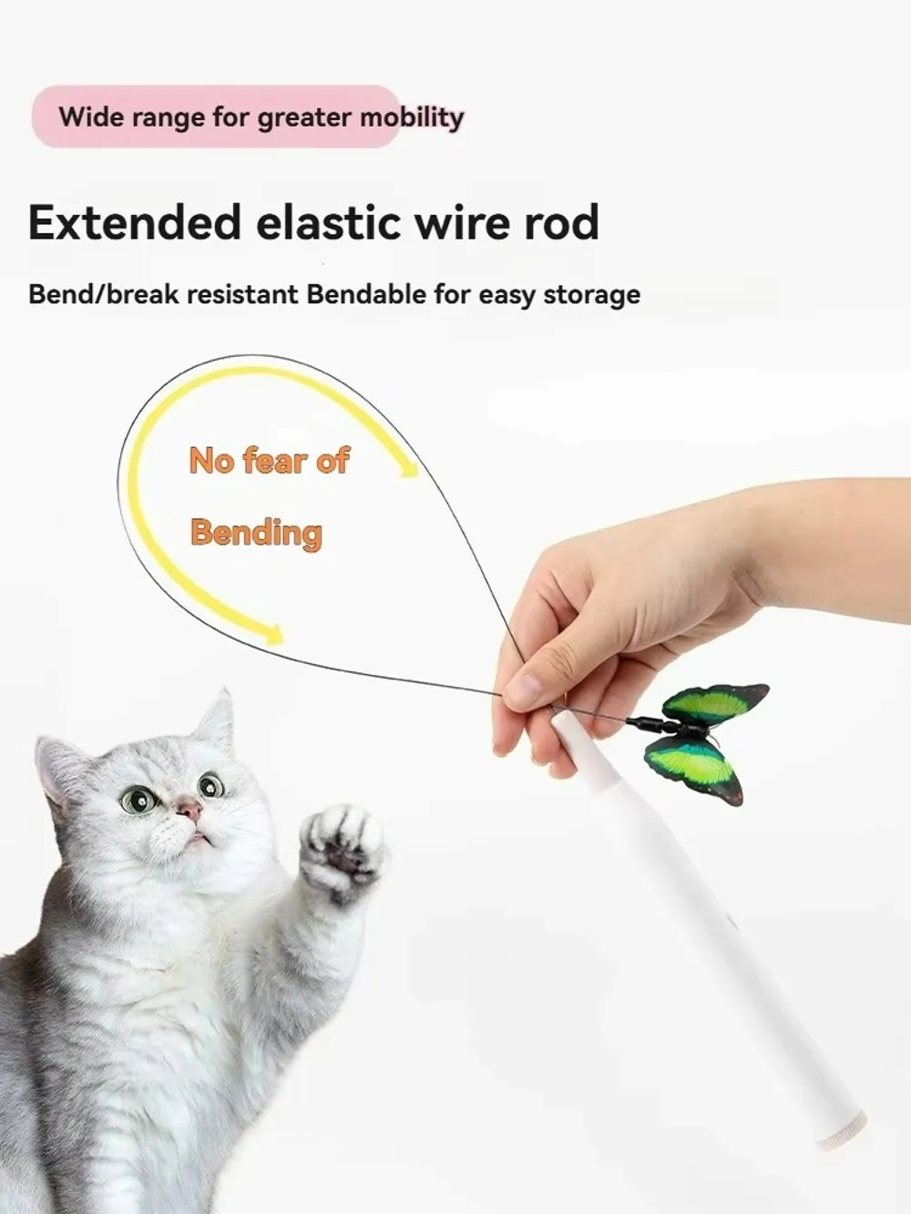 Dancing Butterfly: Interactive Playful Dancing Butterfly for Cats