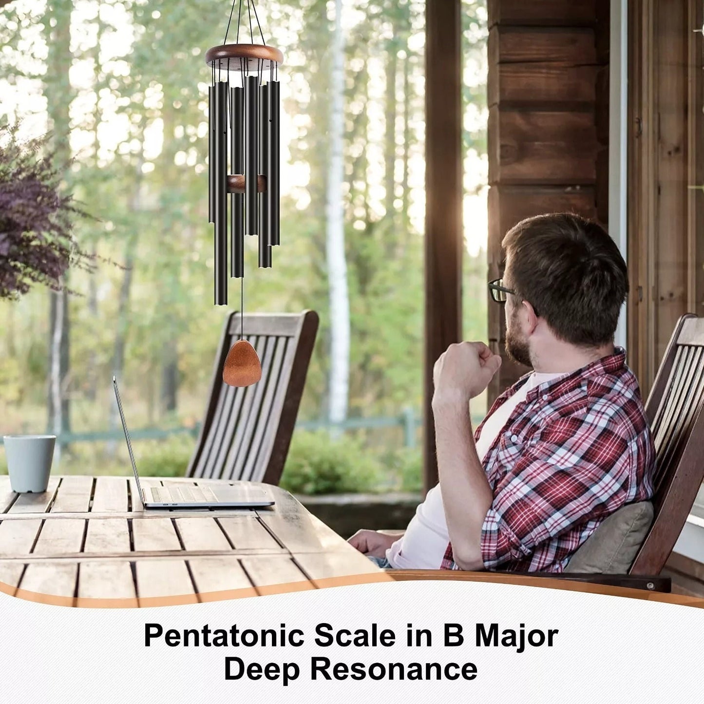 Deep Tone Aluminum Wind Chimes for Relaxation