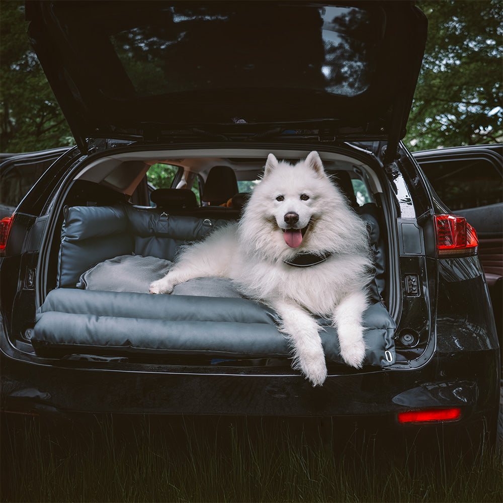 Deluxe Dog Car Seat - Faux Leather Comfort