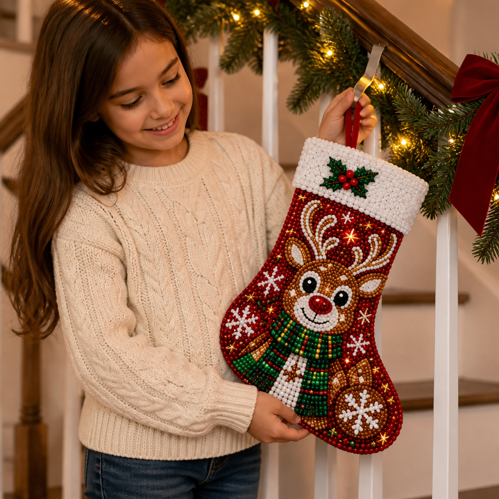 Diamond Painting Christmas Stocking Kit