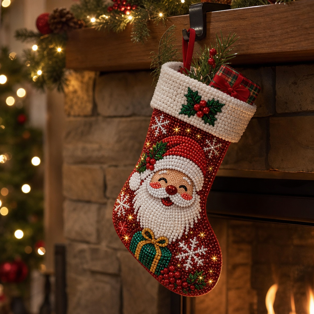 Diamond Painting Christmas Stocking Kit