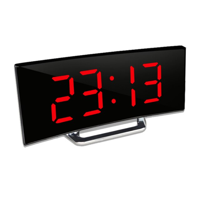 Digital Clock | LED Mirror Alarm Clock | Auto Dimming Glare-Free | CurveClock