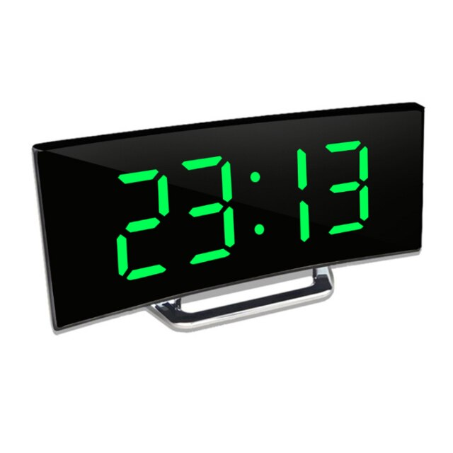 Digital Clock | LED Mirror Alarm Clock | Auto Dimming Glare-Free | CurveClock