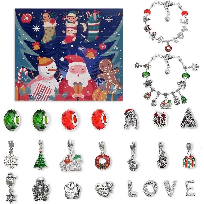 DIY Christmas Bracelet Advent Calendar for 24 Days of Creative Fun