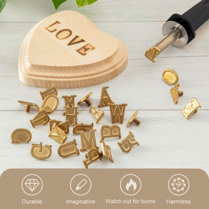 DIY Set for Burning and Sculpting Letters and Numbers