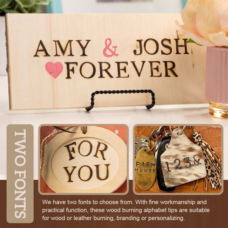 DIY Set for Burning and Sculpting Letters and Numbers