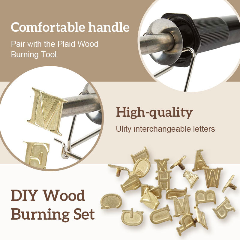 DIY Set for Burning and Sculpting Letters and Numbers