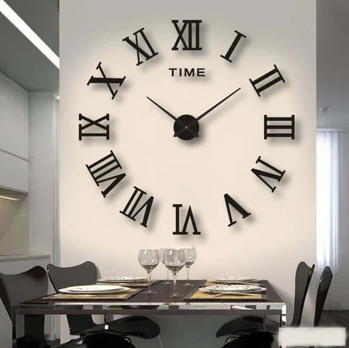 DIY Wall Clock Large 60-130cm - Modern Design