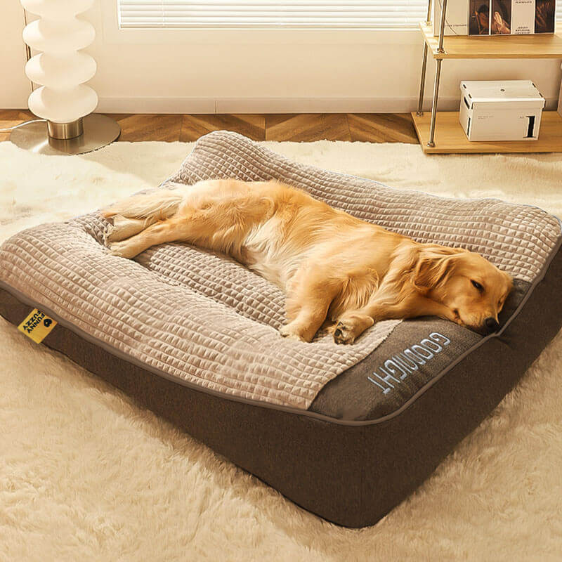 Dog Bed with Spine Protection - Large and Scratch Resistant