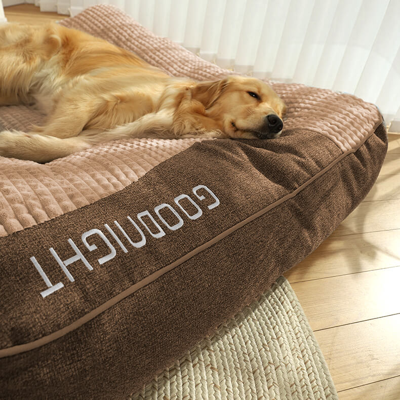 Dog Bed with Spine Protection - Large and Scratch Resistant