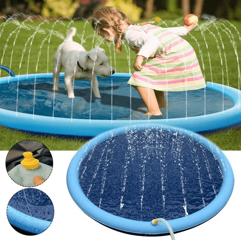 Dog Sprinkler Pad for Dogs – Cool Down and Play in Summer Heat!