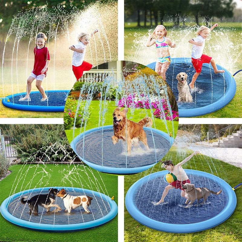 Dog Sprinkler Pad for Dogs – Cool Down and Play in Summer Heat!