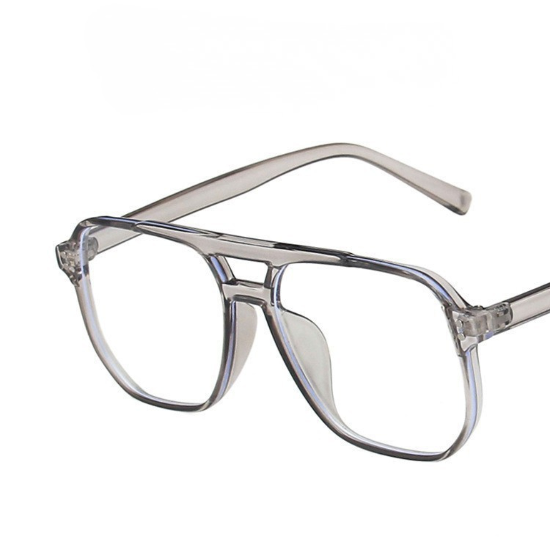 Double Bridge Square Frame Sunglasses