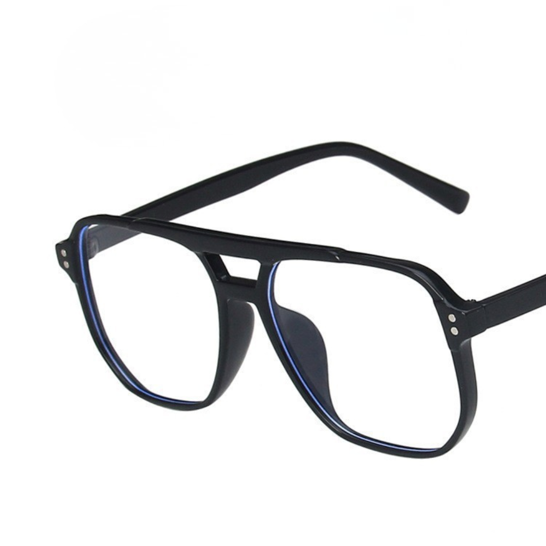 Double Bridge Square Frame Sunglasses
