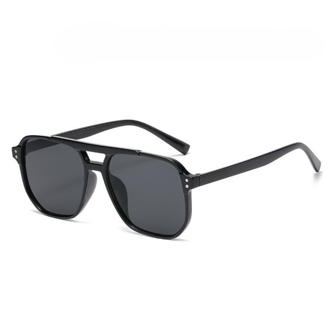 Double Bridge Square Frame Sunglasses