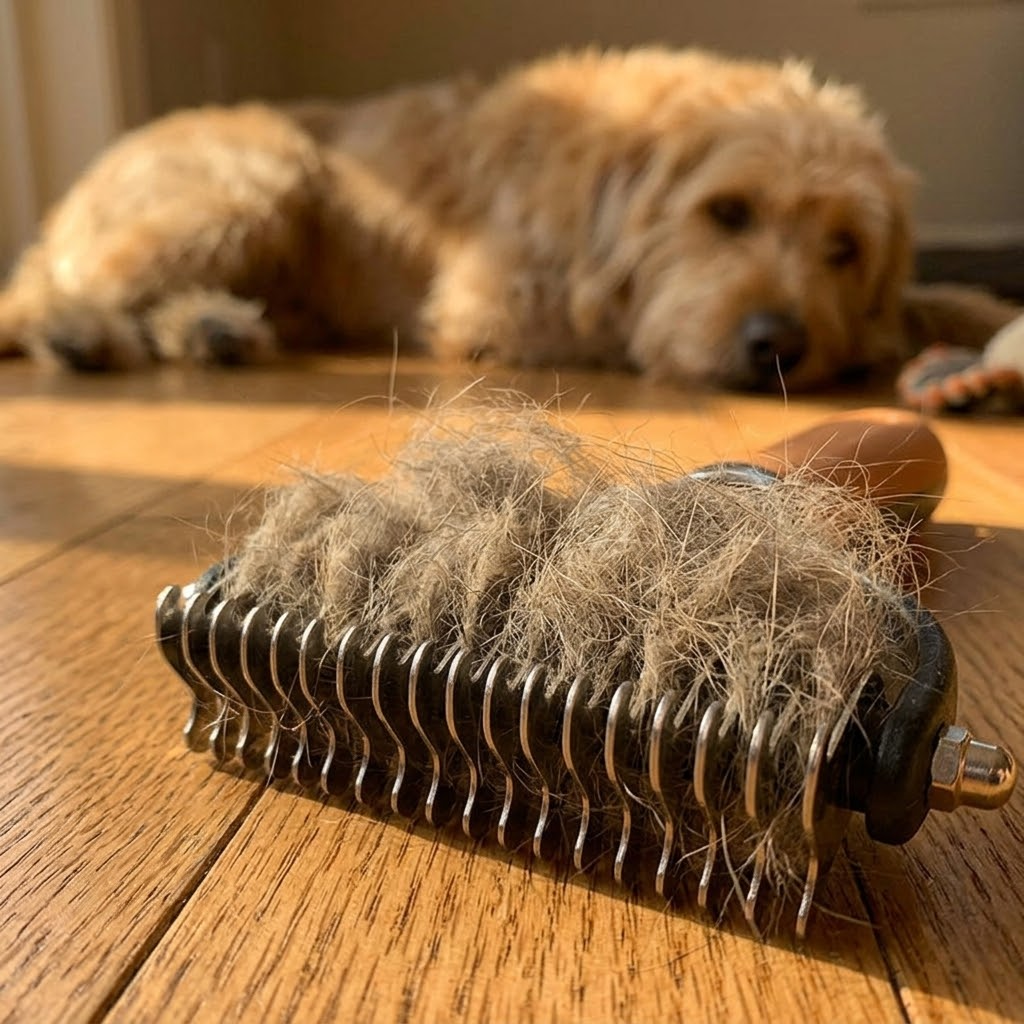 Double-Sided Dematting Brush
