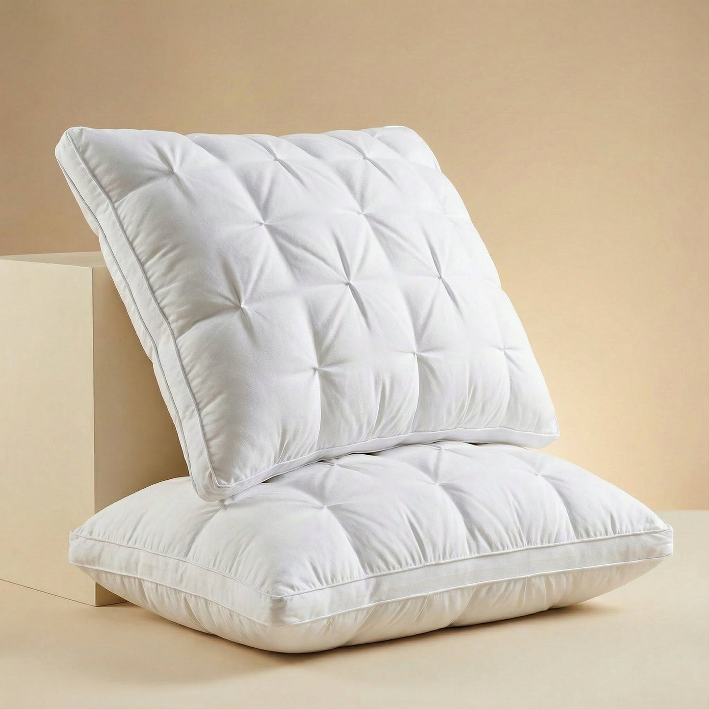Down Pillow | Soft Support Like in a Hotel | Breathable Cotton Cover