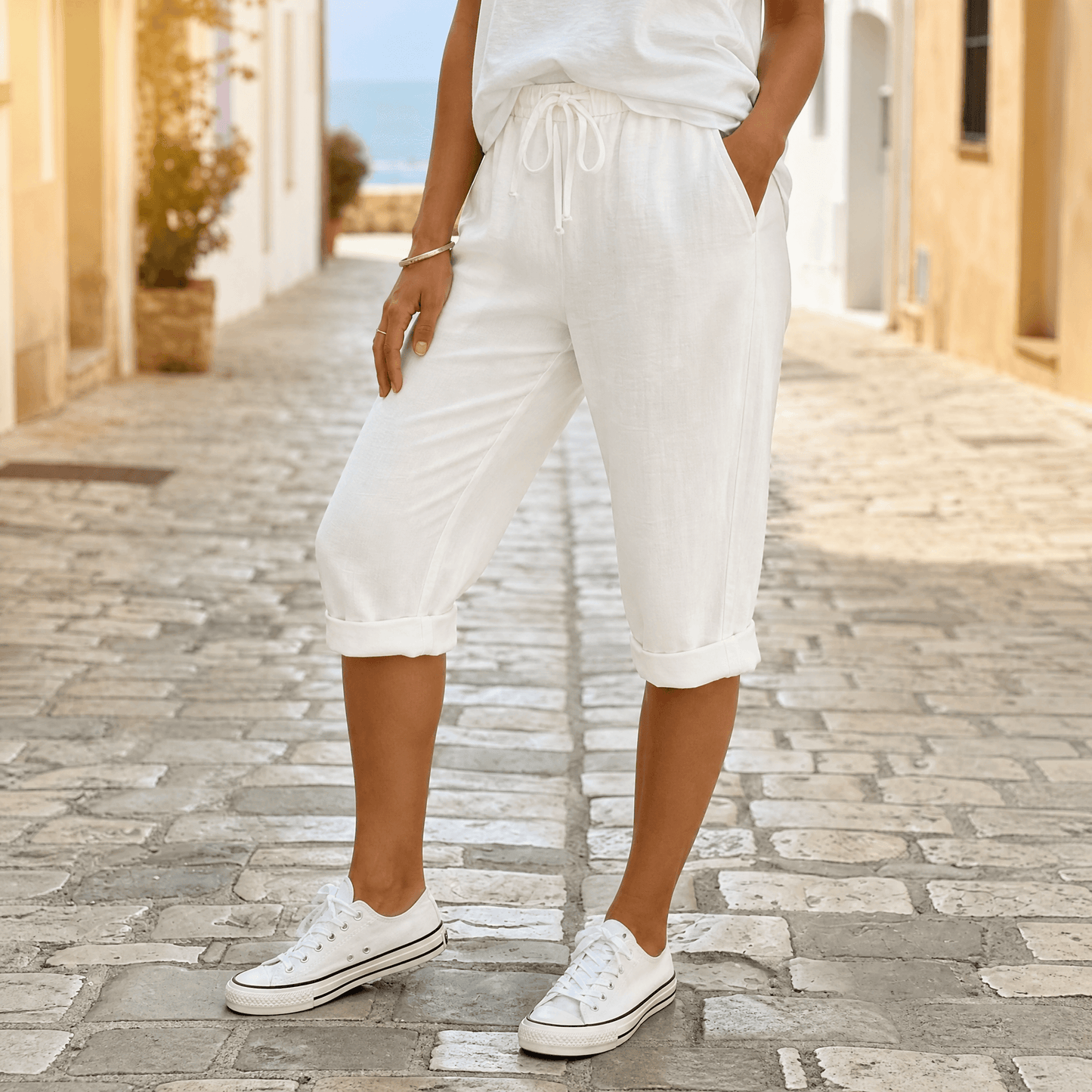 Drawstring Capri