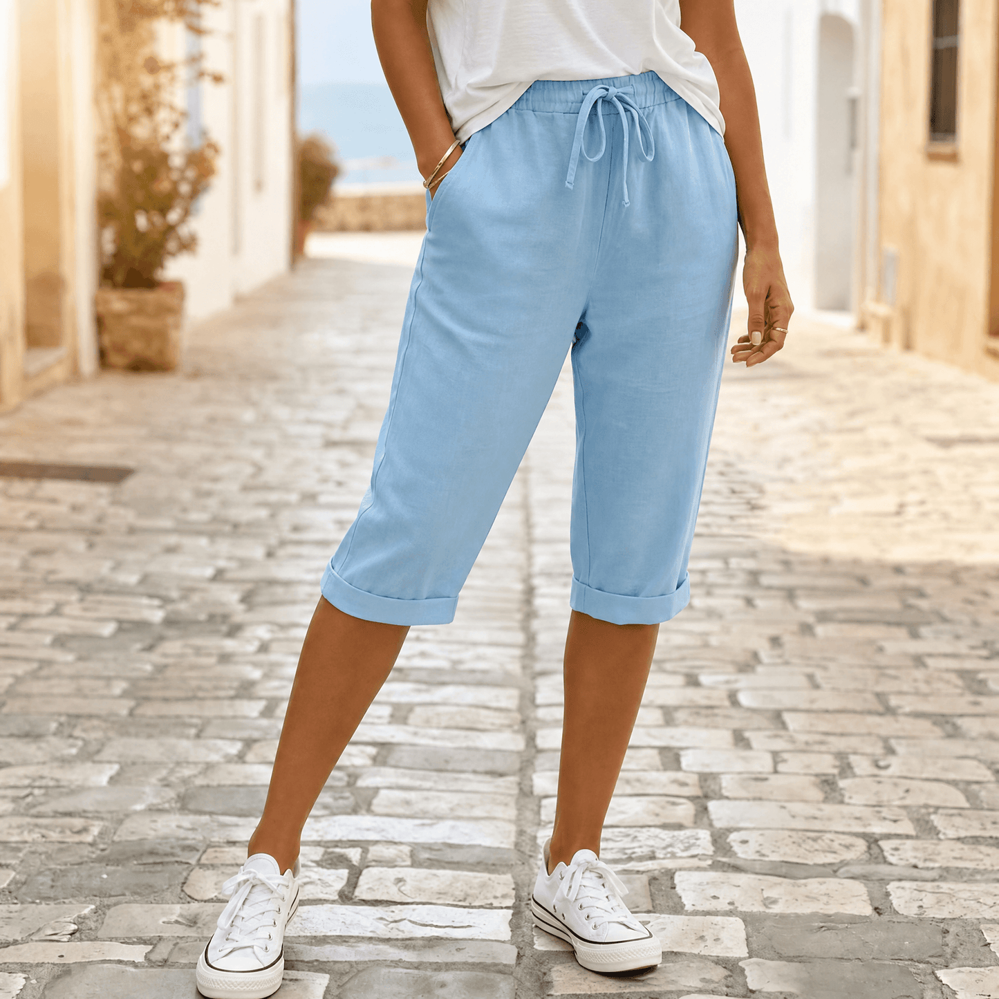 Drawstring Capri