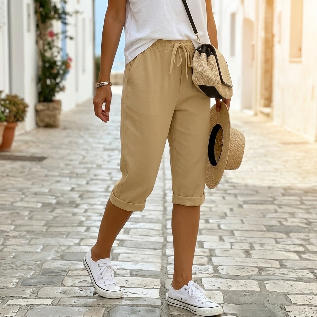 Drawstring Capri