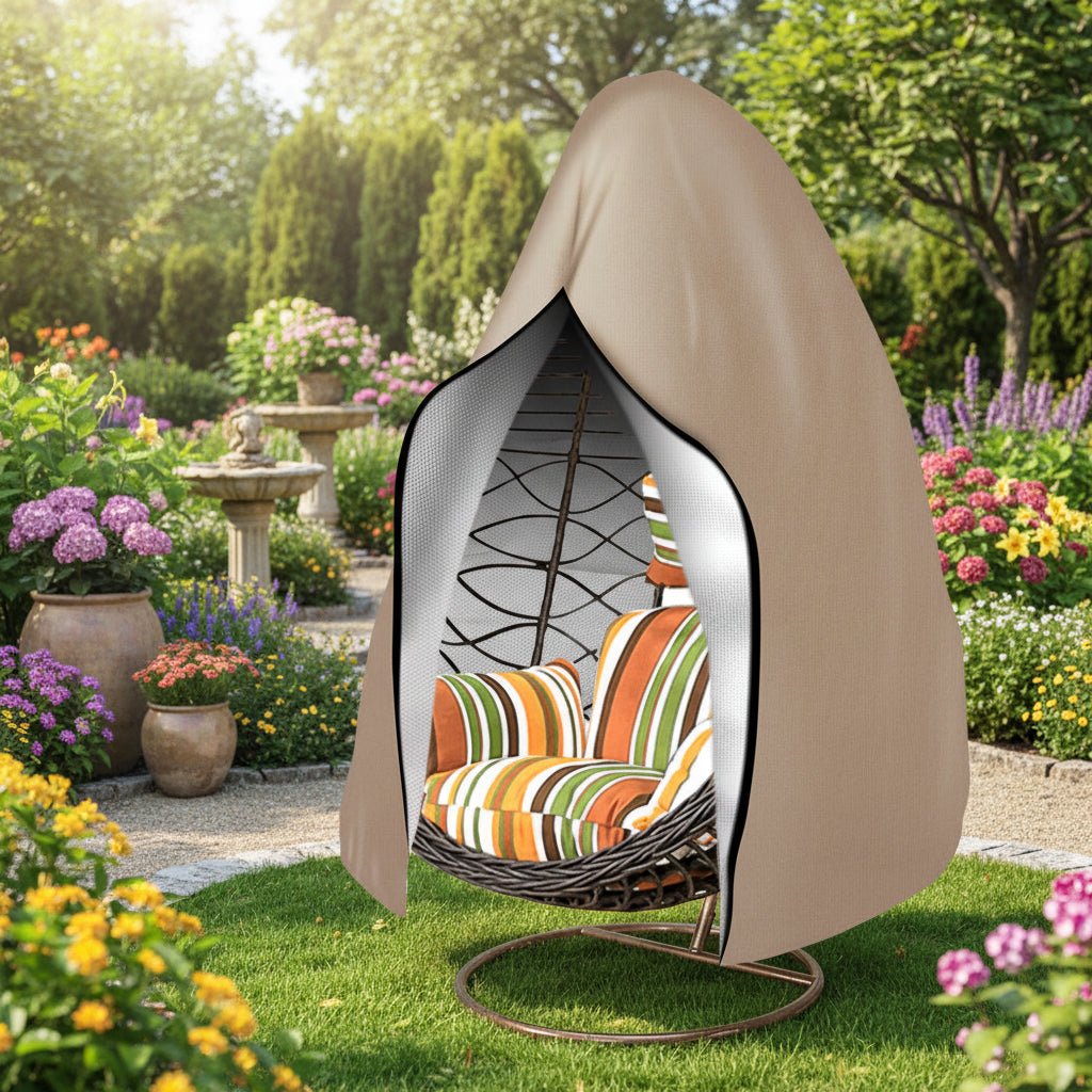 Durable Waterproof Egg Chair Cover – UV Protection and Windproof, Oxford Polyester 210D, 115×190 cm or 230×200 cm