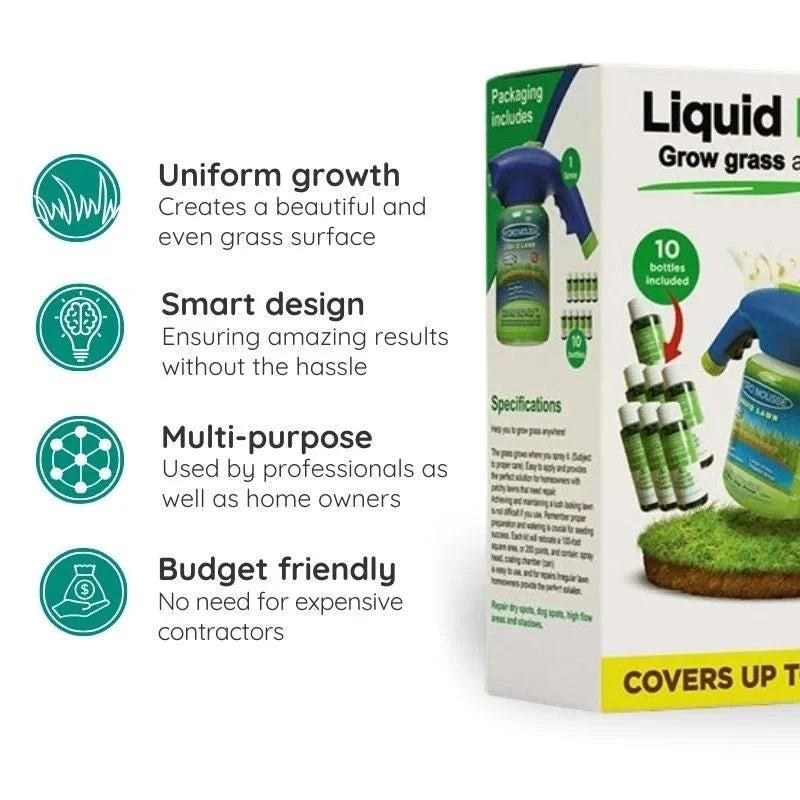 Eco-Friendly Lawn Seed Spray for Flawless Grass Growth
