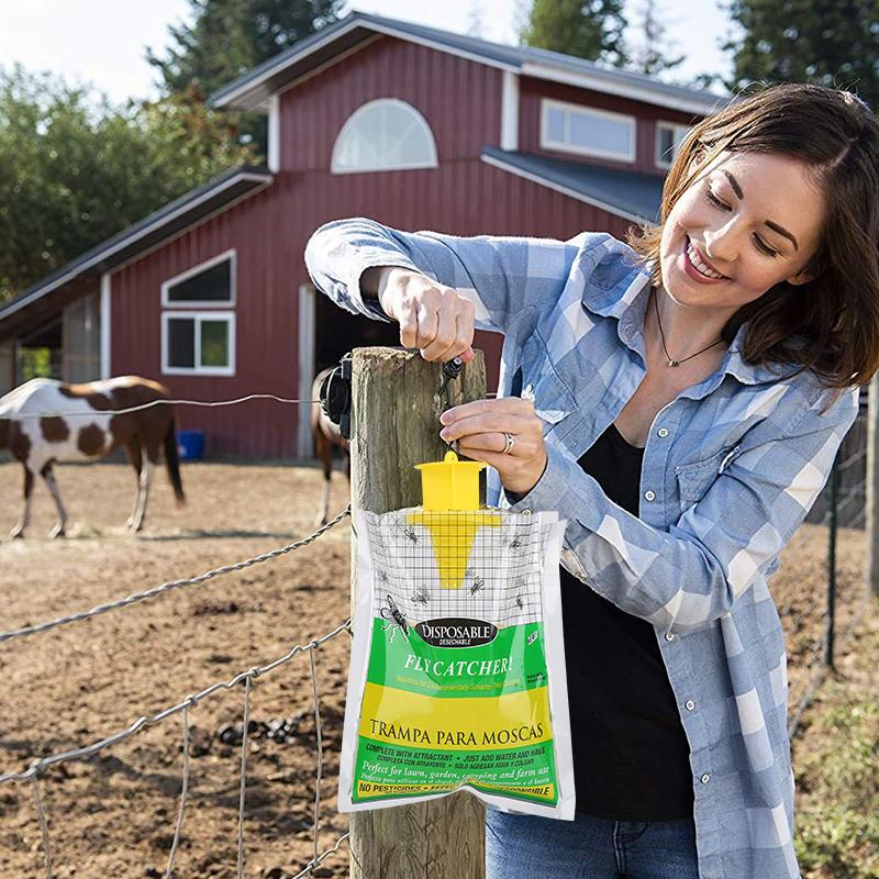 Effective Fly Catcher with Disposable Bag for Outdoor Use