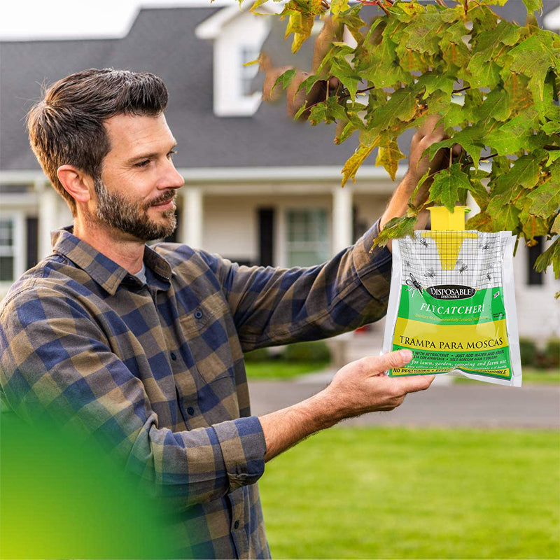 Effective Fly Catcher with Disposable Bag for Outdoor Use