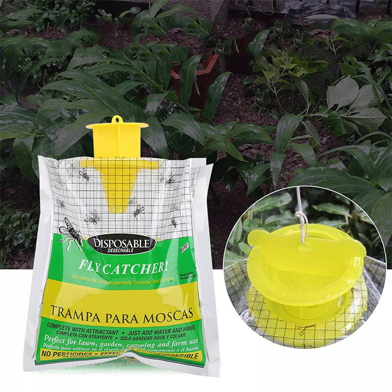 Effective Fly Catcher with Disposable Bag for Outdoor Use